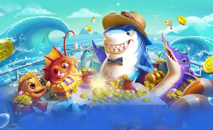 Ilustrasi layar permainan tembak ikan COLOKTOTO di perangkat mobile